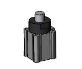 SMC RSDQA50TN-20BZ compact stopper cylinder, rsq-z, STOPPER CYLINDER