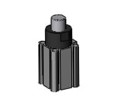 SMC RSDQB40-20BKZ compact stopper cylinder, rsq-z, STOPPER CYLINDER