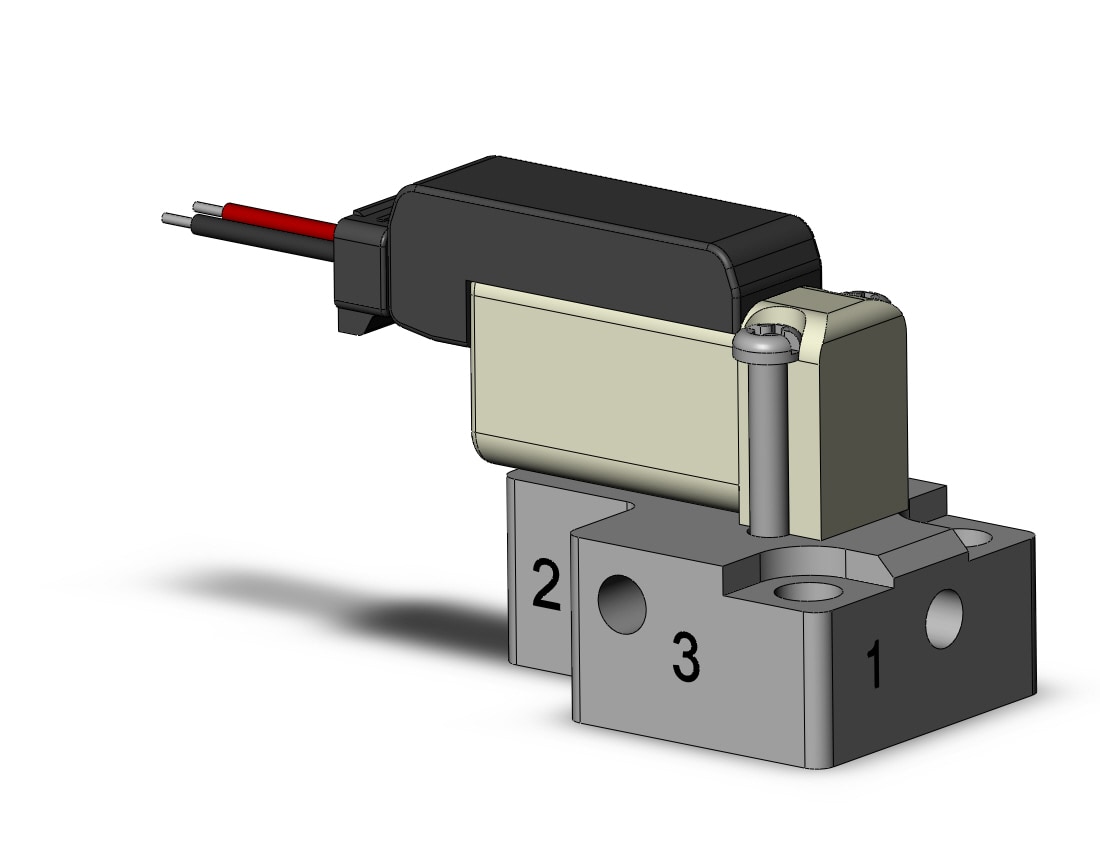 SMC S070B-5BC-M3 valve, base mount w/sub-plate, S070 SOLENOID VALVE,3-PORT***