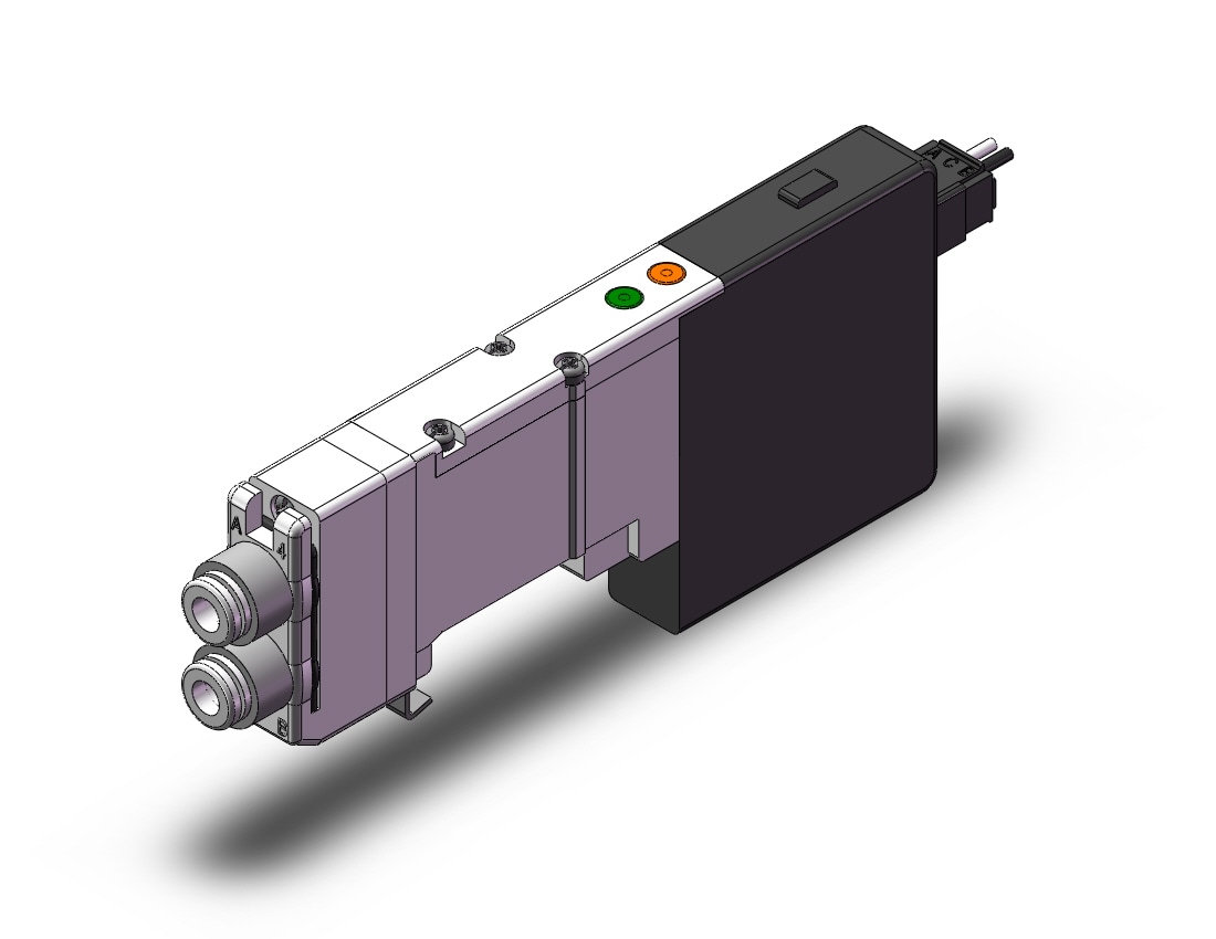 SMC SQ1241D-5L1-C4 valve, dbl, n/plug-in, dbl sol, SQ1000 VALVE, SOL 4-WAY***