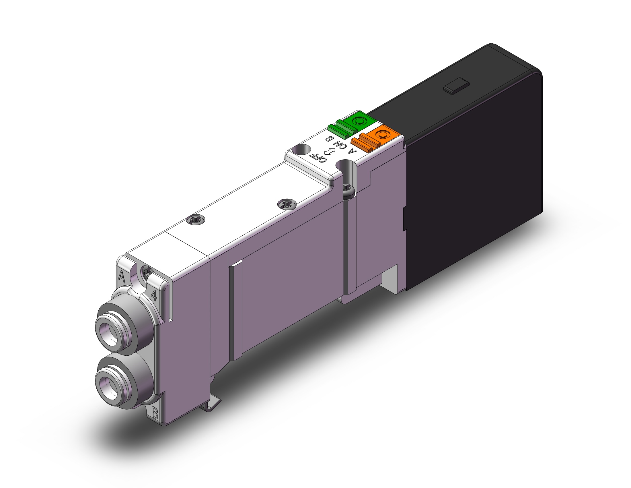 SMC SQ2130-5D1-C6 valve, sgl, plug-in, SQ2000 VALVE, SOL 4-WAY***