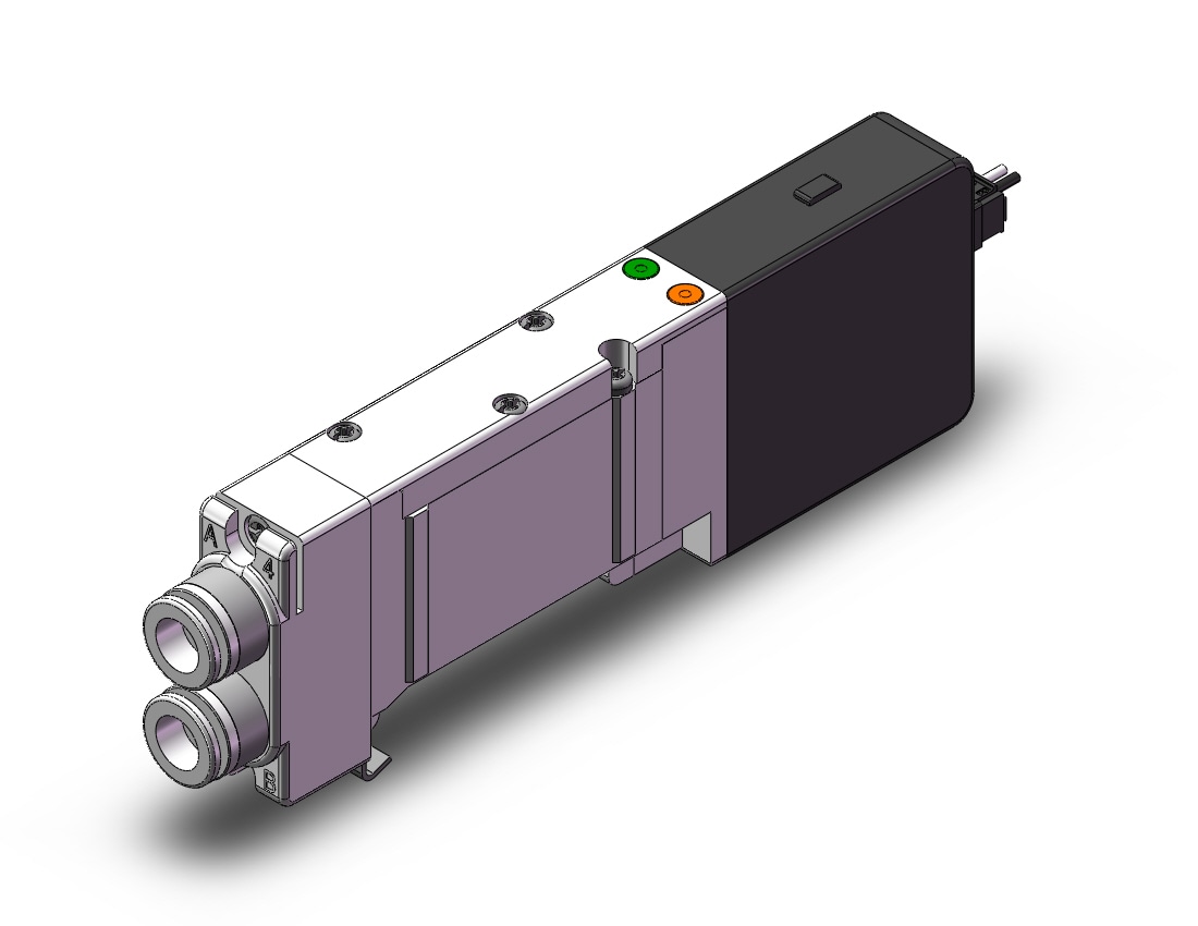 SMC SQ2241D-5L1-C8 valve, dbl, n/plug-in, dbl sol, SQ2000 VALVE, SOL 4-WAY***