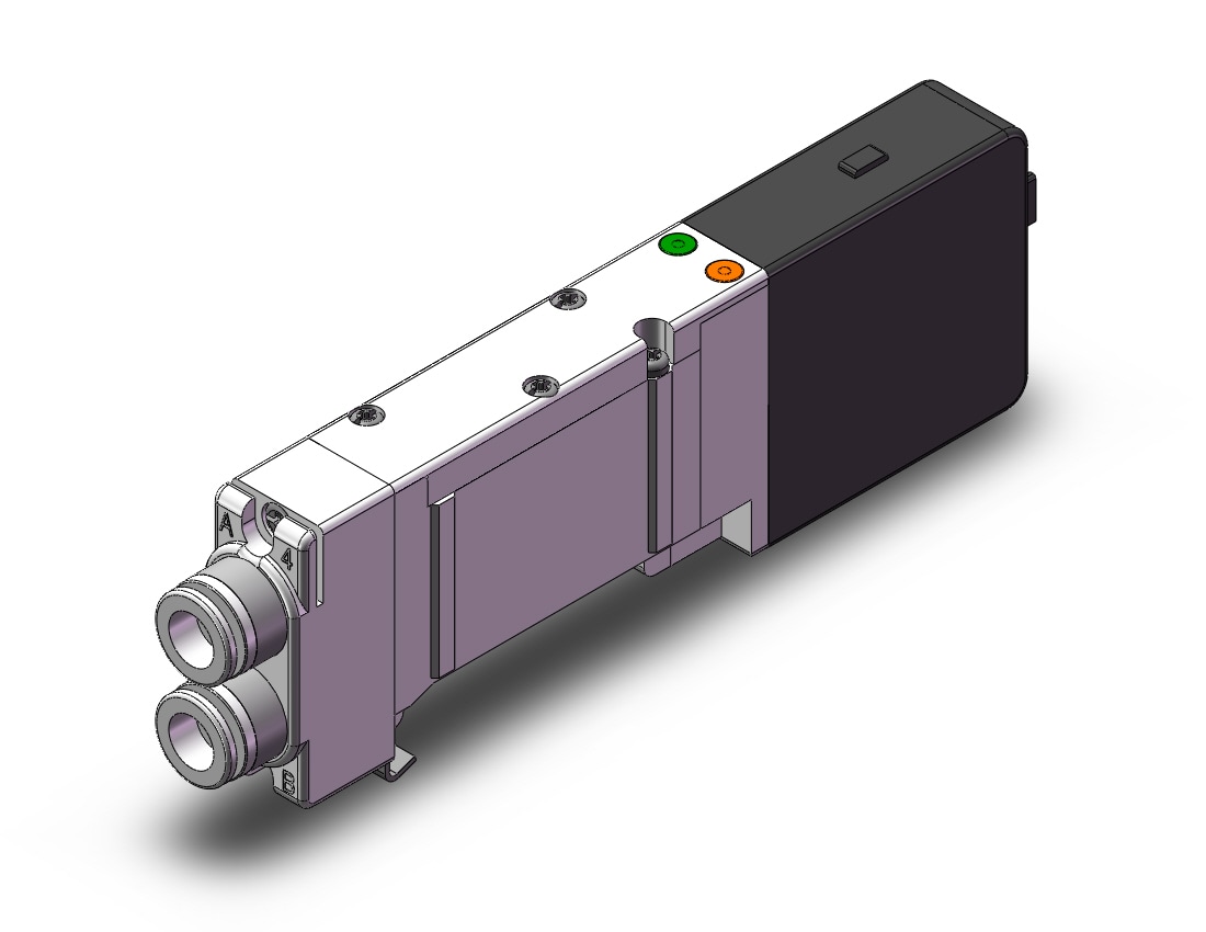 SMC SQ2241D-5LO1-C8 valve, dbl, n/plug-in, dbl sol, SQ2000 VALVE, SOL 4-WAY***