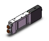 SMC SQ2241D-5LO1-N7 valve, dbl, n/plug-in, dbl sol, SQ2000 VALVE, SOL 4-WAY***