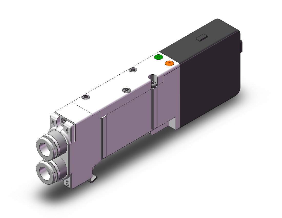 SMC SQ2241DN-5LO1-C8 valve, dbl, n/plug-in, dbl sol, SQ2000 VALVE, SOL 4-WAY***