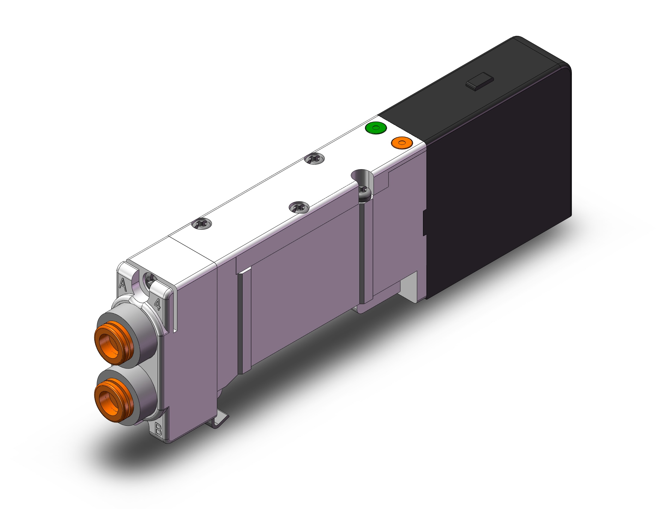 SMC SQ2A31-51-N7 valve, sol, dual, 3 port, SQ2000 VALVE, SOL 4-WAY