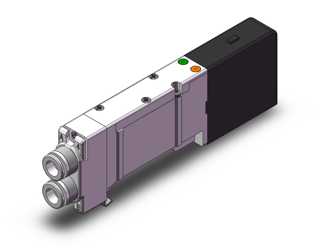 SMC SQ2A31N-51-C8 valve, sol, dual, 3 port, SQ2000 VALVE, SOL 4-WAY