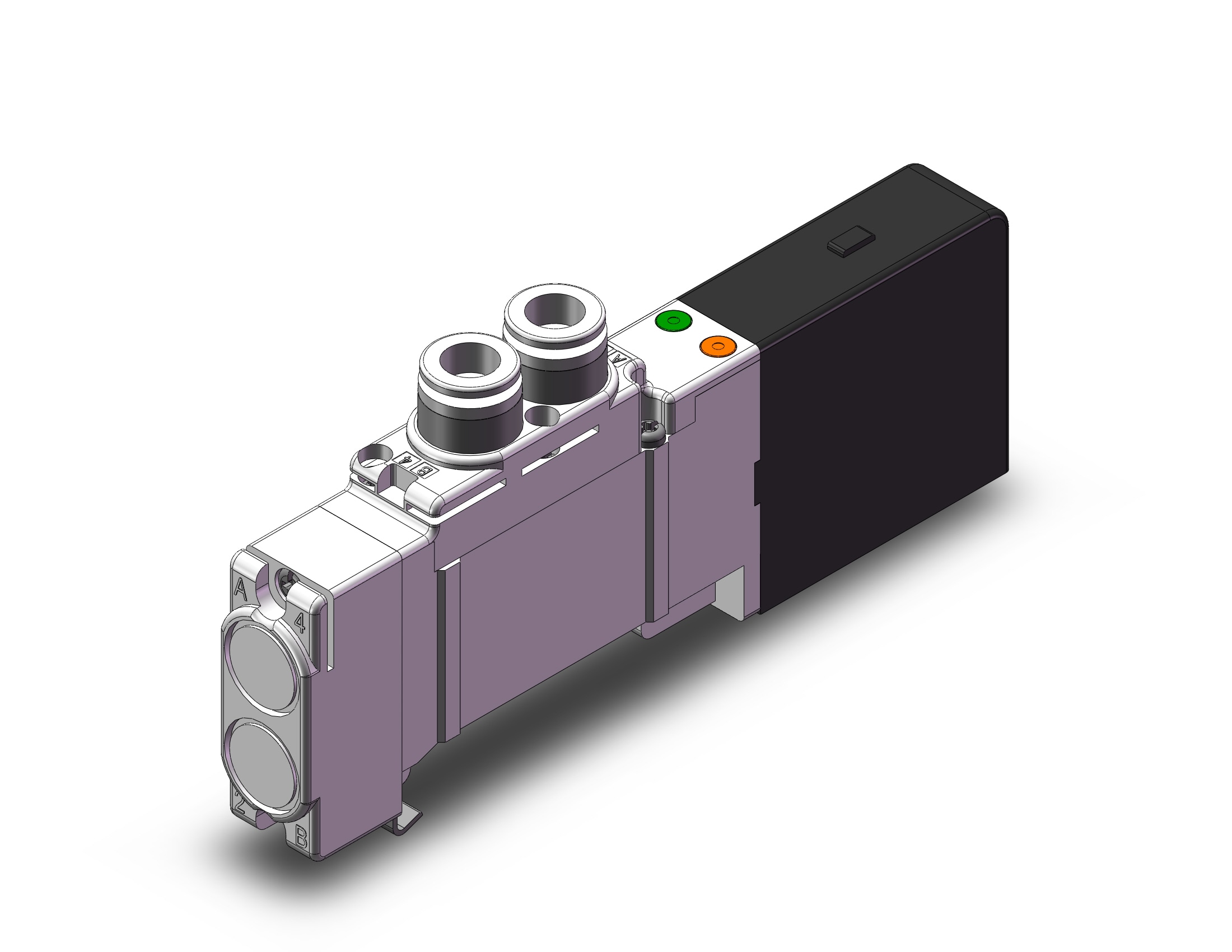 SMC SQ2A31N-51-L8 valve, sol, dual, 3 port, SQ2000 VALVE, SOL 4-WAY