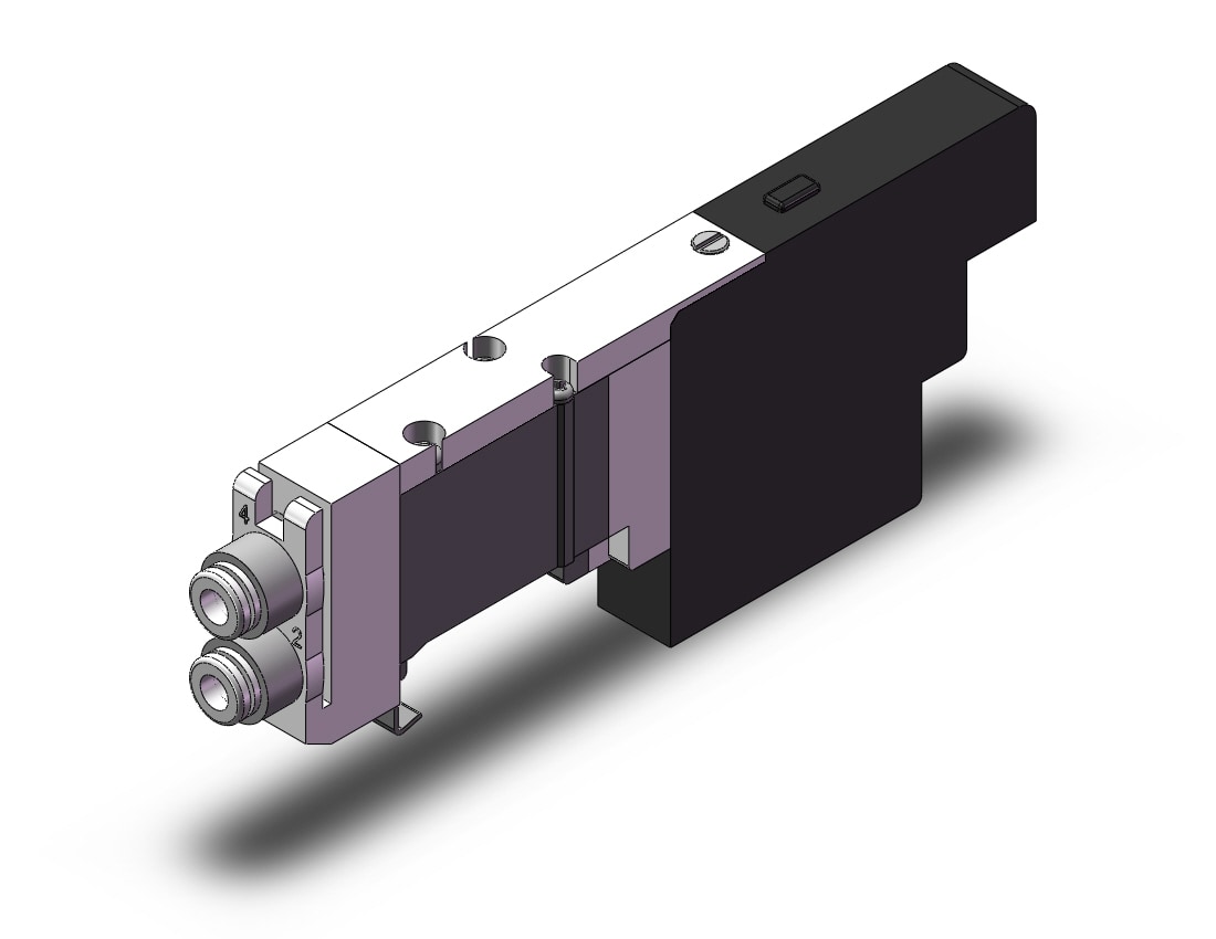 SMC SQ1131N-5B1-C4-Q valve, sgl, plug-in, SQ1000 VALVE, SOL 4-WAY***