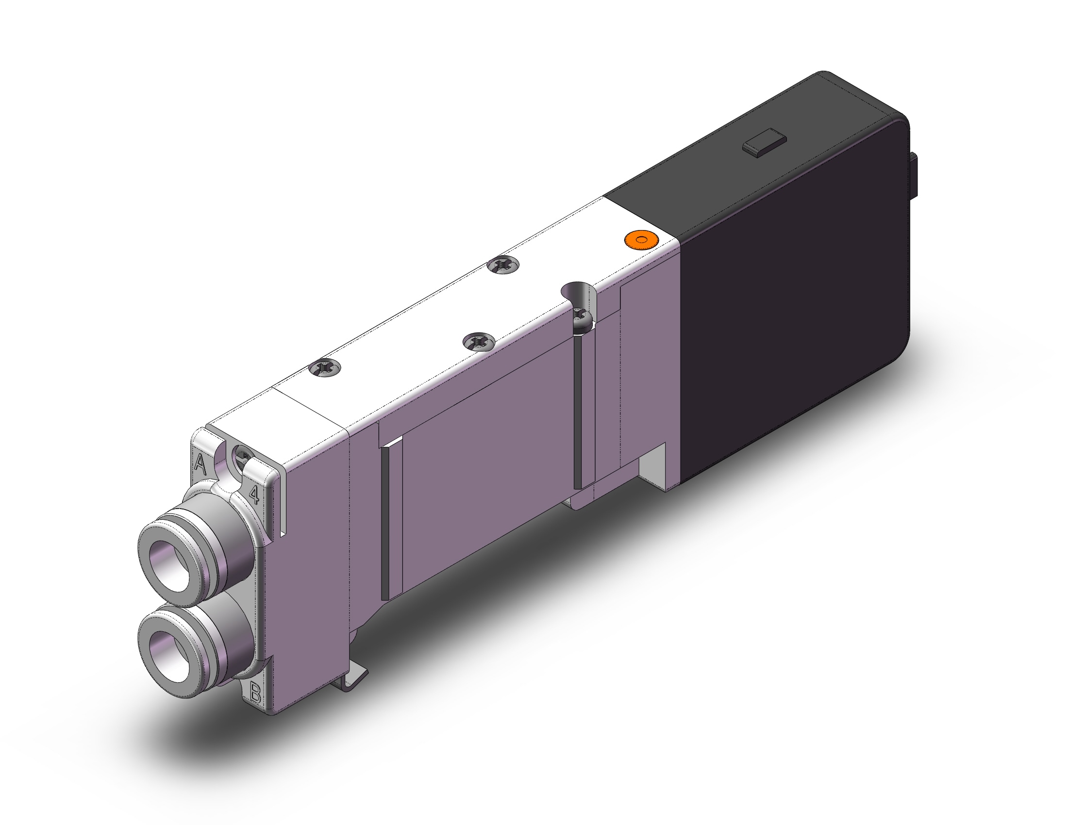 SMC SQ2141N-5LO1-C8-Q valve, sgl, n/plug-in, SQ2000 VALVE, SOL 4-WAY***