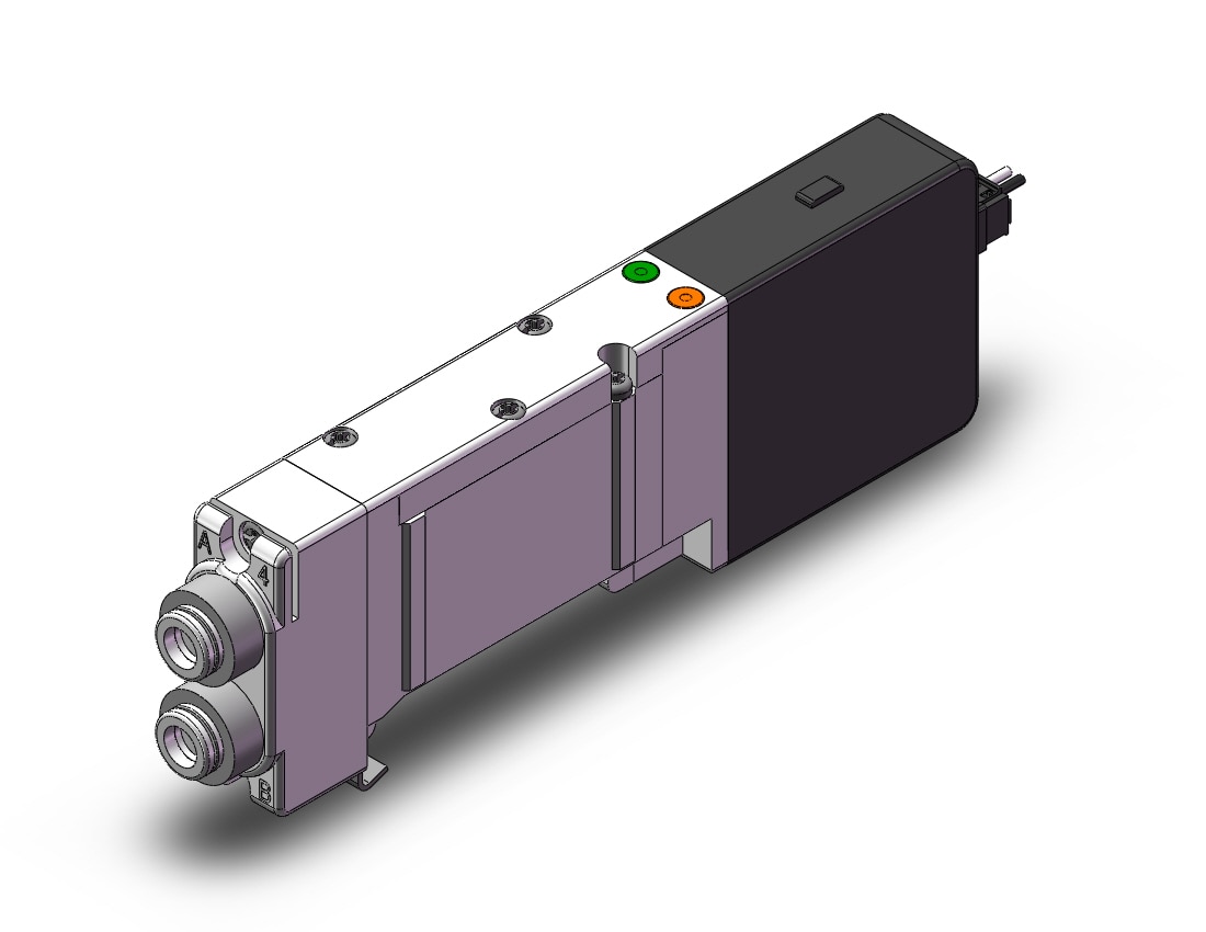 SMC SQ2241D-5L1-C6 valve, dbl, n/plug-in, dbl sol, SQ2000 VALVE, SOL 4-WAY***