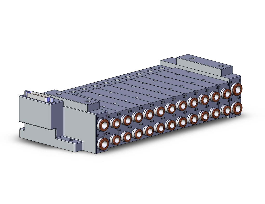 SMC SS5V3-10FD1-11B-N9 mfld, plug-in, d-sub connector, SS5V3 MANIFOLD SV3000