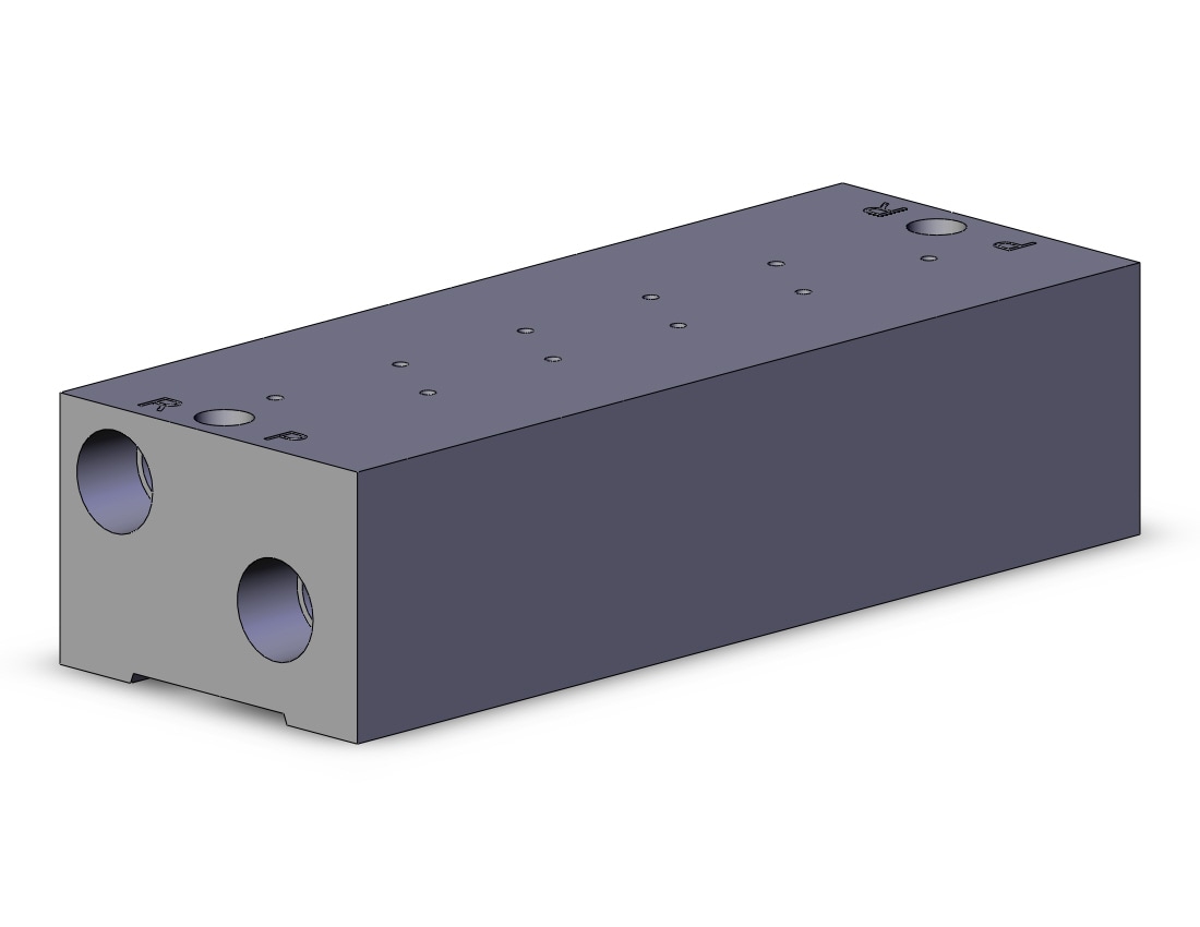 SMC SS3YJ5-40-05-M5 mfld, base mt, syj500 series, SS3YJ5 MANIFOLD SYJ500 3/PORT***