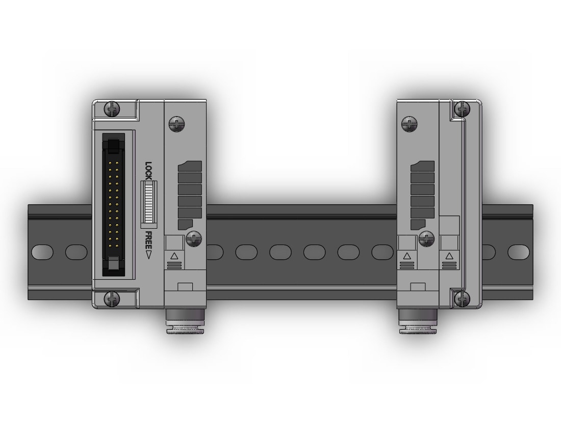 SMC SS5J3-60LPD1-07B mfld, plug-in, 4/5 PORT SOLENOID VALVE