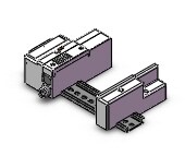 SMC SS5Q13-07FD3-DS mfld, plug-in, sq1000, 4/5 PORT SOLENOID VALVE