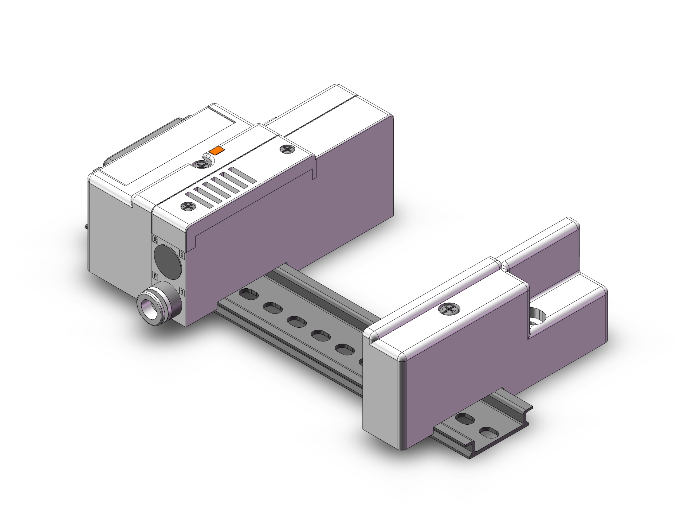 SMC SS5Q13-08FD3-DS mfld, plug-in, sq1000, 4/5 PORT SOLENOID VALVE