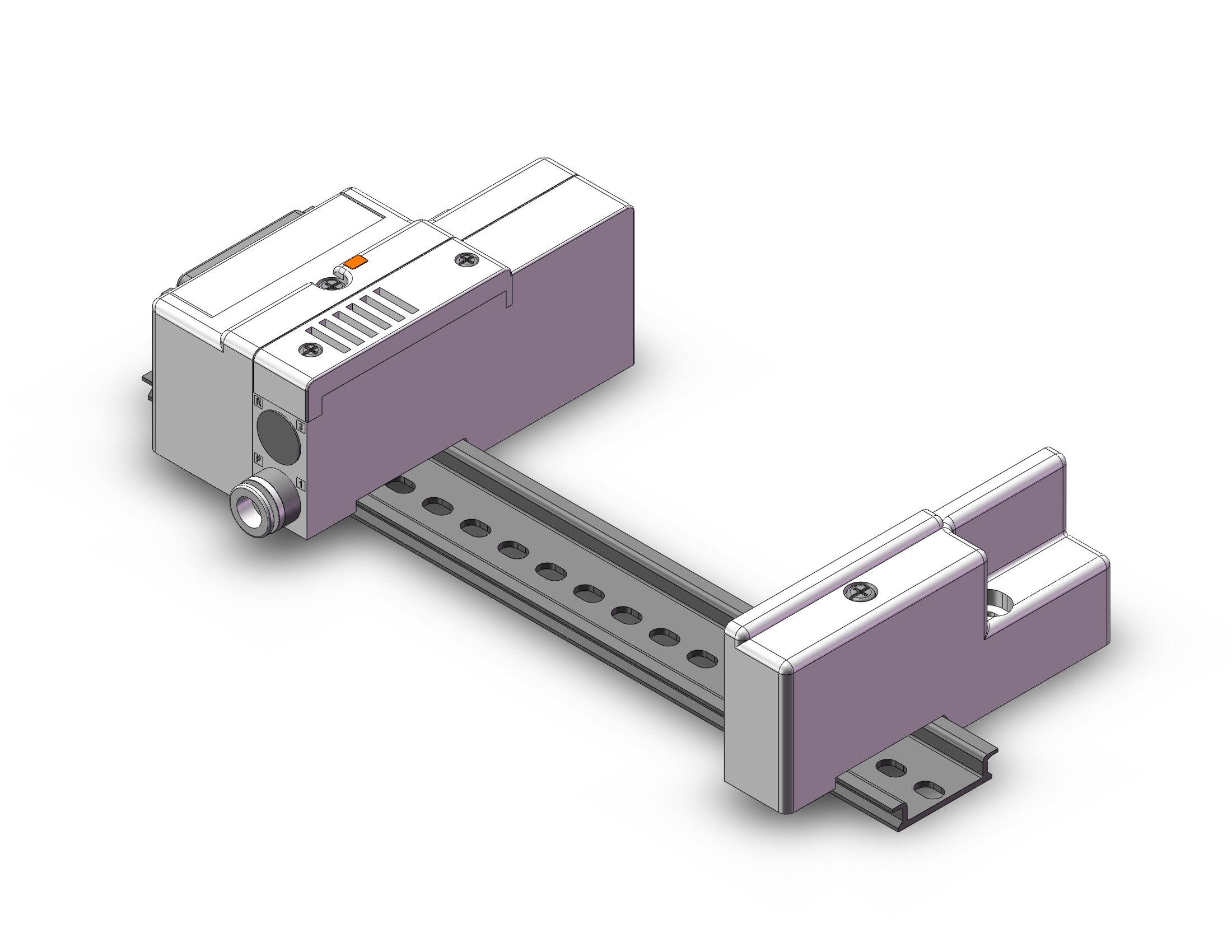 SMC SS5Q13-12FD3-DS mfld, plug-in, sq1000, 4/5 PORT SOLENOID VALVE