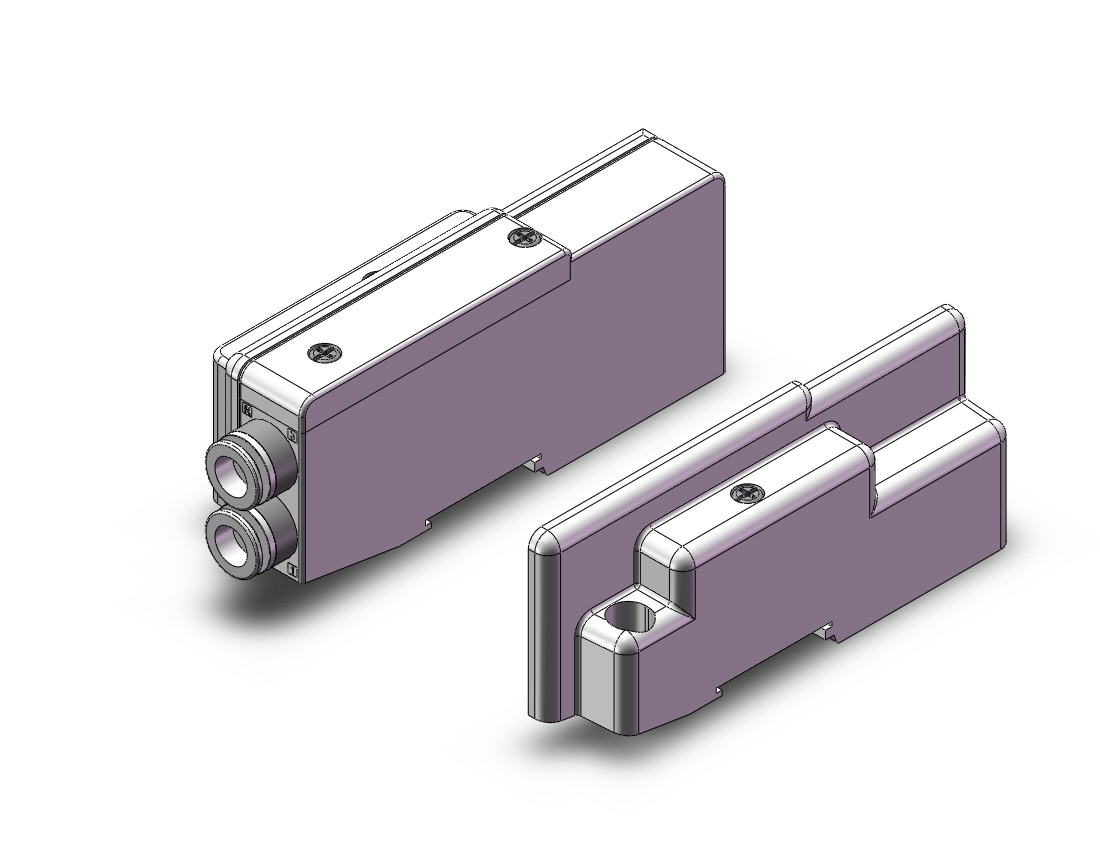 SMC SS5Q23-04LD1-E mfld, plug-in, sq2000, SS5Q2 MANIFOLD SQ2000