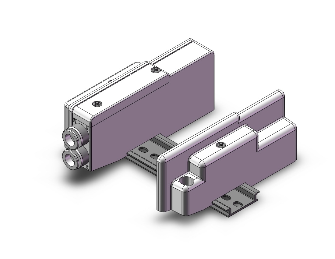 SMC SS5Q23-04LD2-D mfld, plug-in, sq2000, SS5Q2 MANIFOLD SQ2000