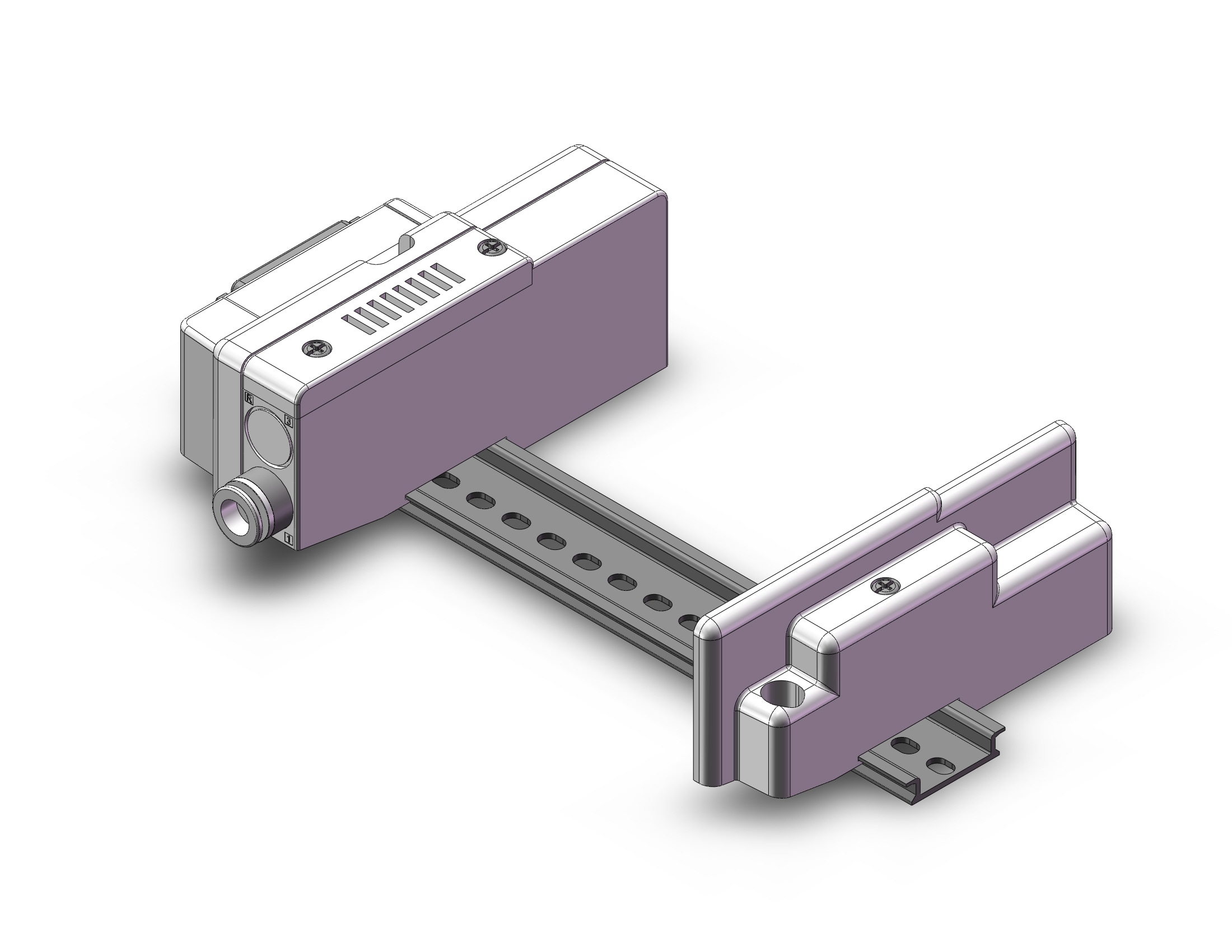 SMC SS5Q23-08FD1-DS mfld, plug-in, sq2000, SS5Q2 MANIFOLD SQ2000