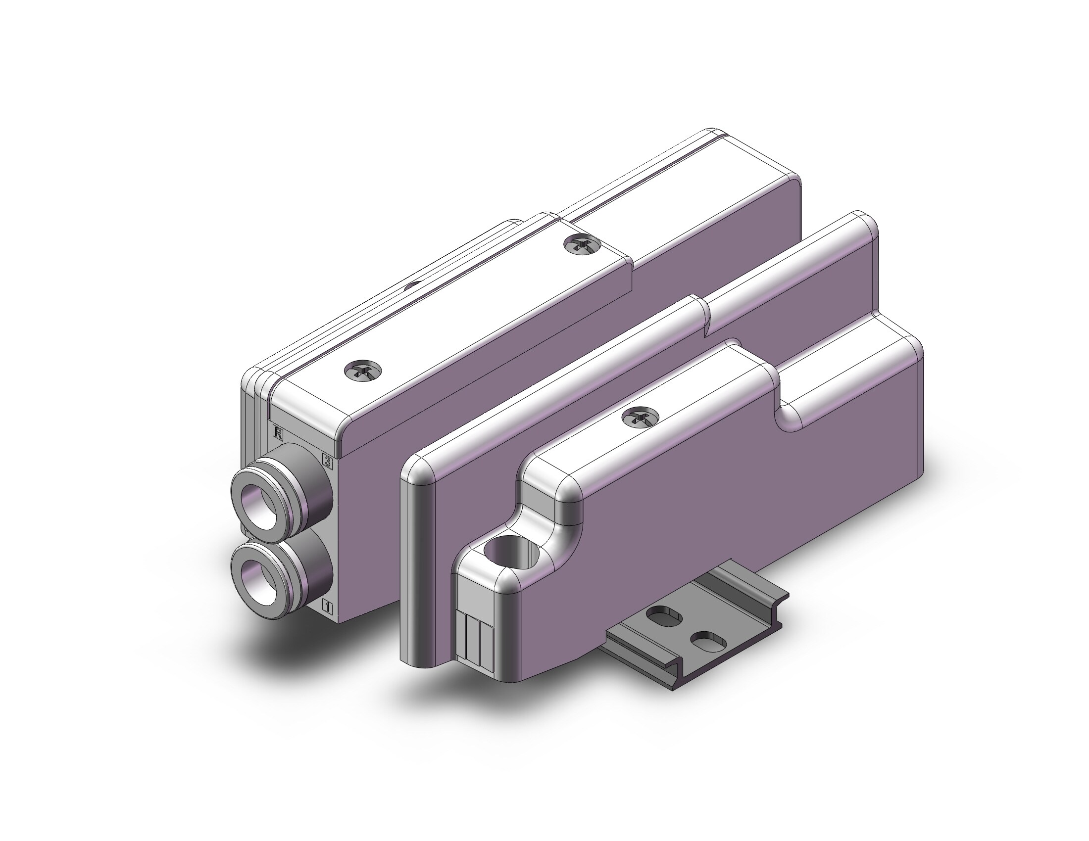 SMC SS5Q24-01C-D mfld, n/plug-in, sq2000, SS5Q2 MANIFOLD SQ2000***