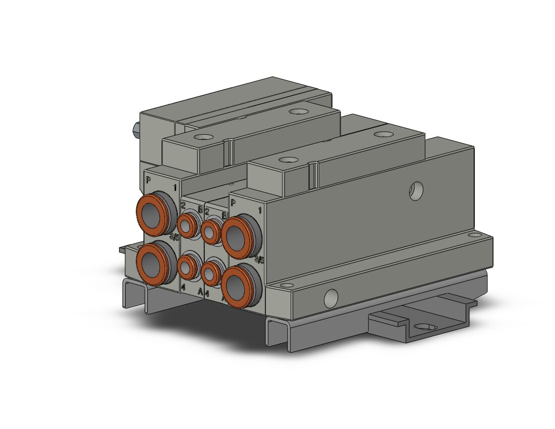 SMC SS5V1-10FD2-02B-C4-D mfld, plug-in, d-sub connector, SS5V1 MANIFOLD SV1000