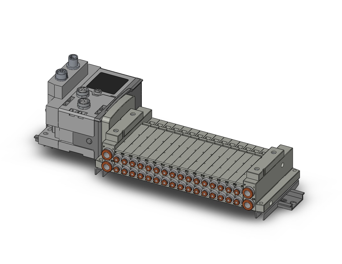 SMC SS5V1-10S6EA2ND-16B-N1-D mfld, plug-in, SS5V1 MANIFOLD SV1000