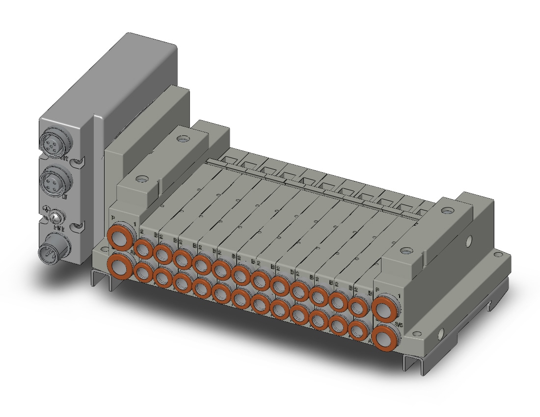 SMC SS5V1-W10S1EAND-12B-N7-D0 mfld, plug-in, SS5V1 MANIFOLD SV1000