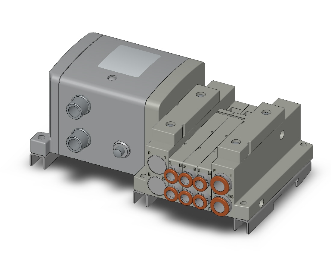 SMC SS5V1-W10S1QWD-03U-N7-D0-X160US mfld, plug-in with i/o si unit, SS5V1 MANIFOLD SV1000