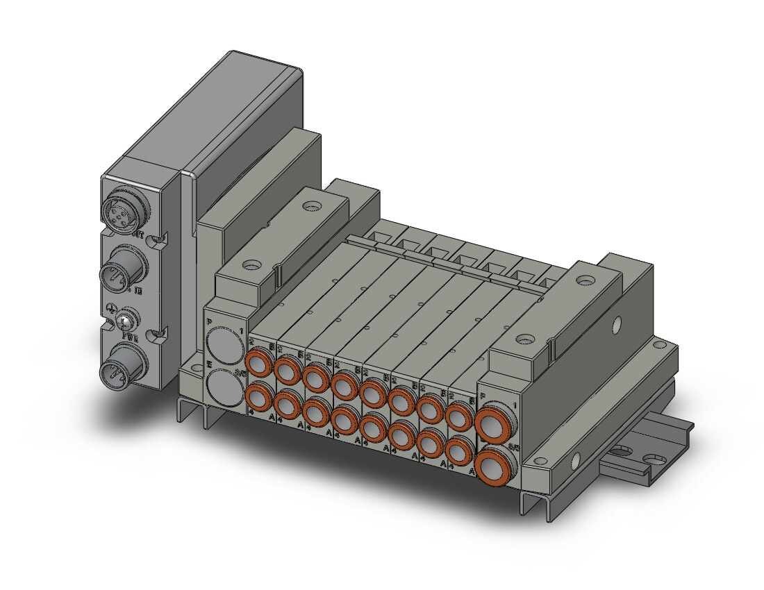 SMC SS5V1-W10S1VBND-08U-C6-D mfld, plug-in, SS5V1 MANIFOLD SV1000