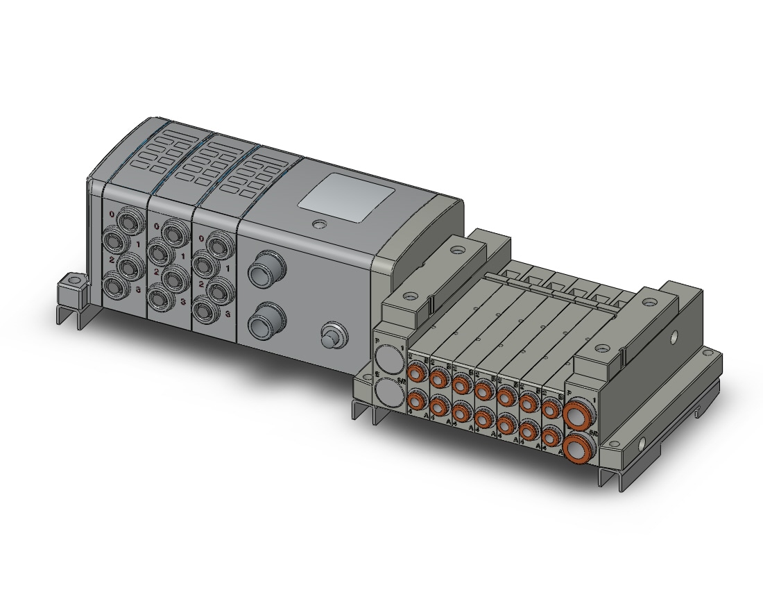 SMC SS5V1-W10S1ZEN33D-07U-C4-D0 mfld, ether net si unit, SS5V1 MANIFOLD SV1000