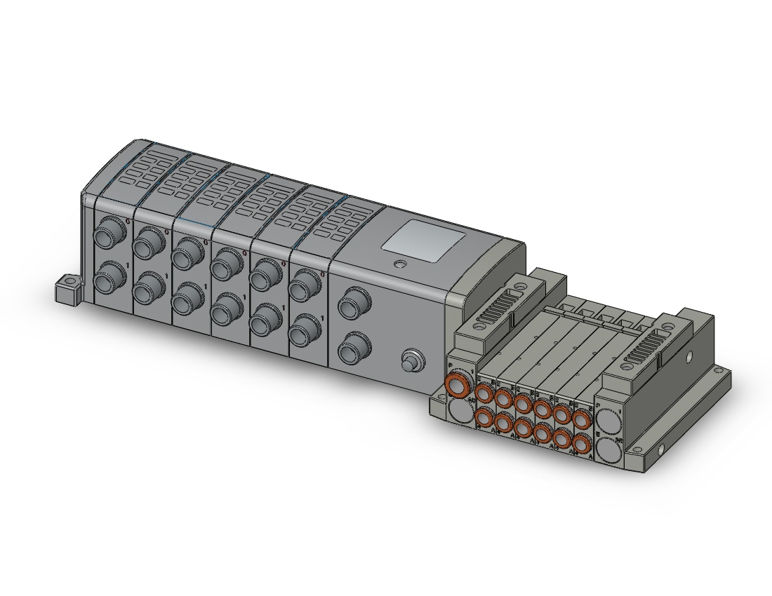 SMC SS5V1-W10S1ZEN62D-06DS-C6 mfld, ether net si unit, SS5V1 MANIFOLD SV1000