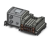 SMC SS5V1-W10S1ZEND-04B-N1-D0 mfld, ether net si unit, SS5V1 MANIFOLD SV1000