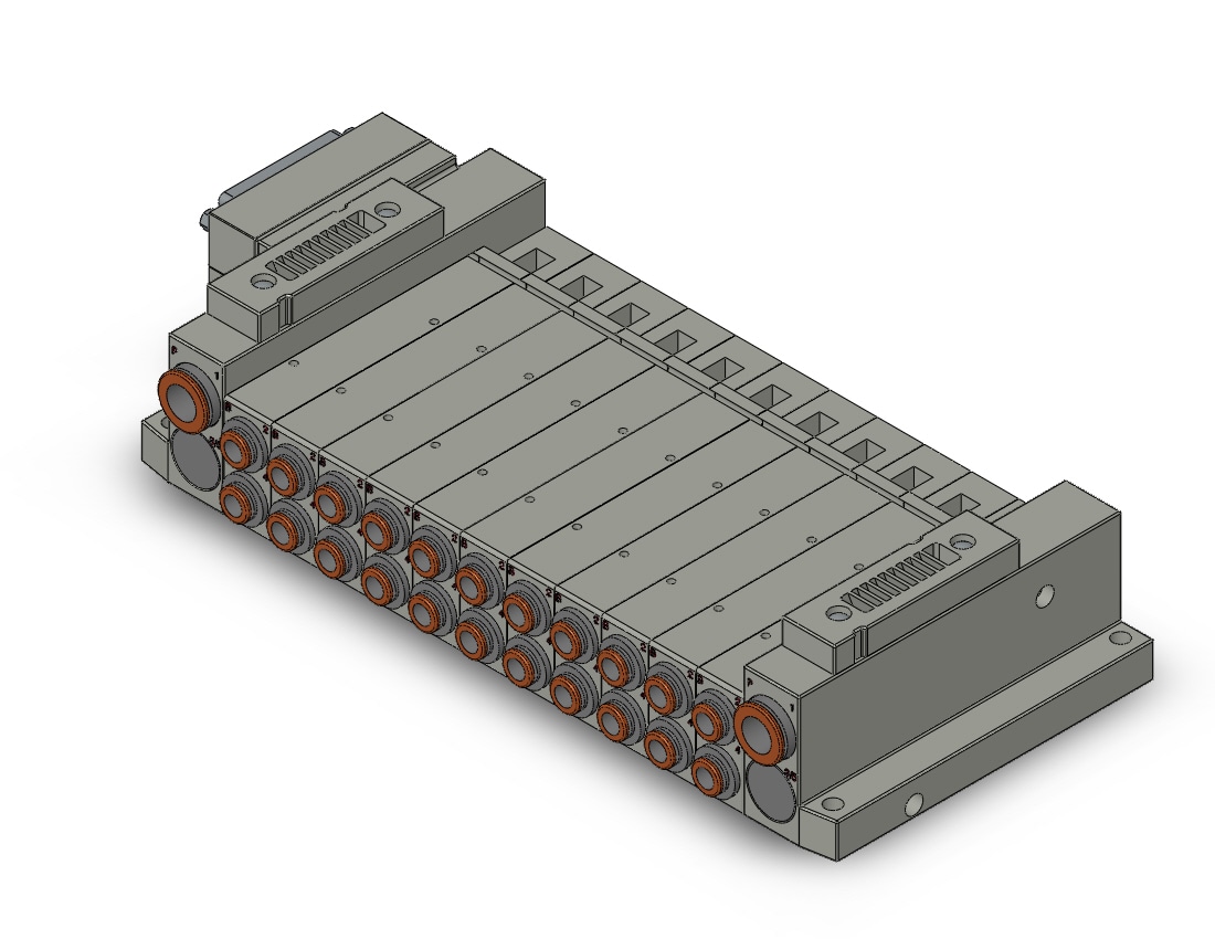 SMC SS5V2-10FD2-11BS-C6 mfld, plug-in, d-sub connector, SS5V2 MANIFOLD SV2000