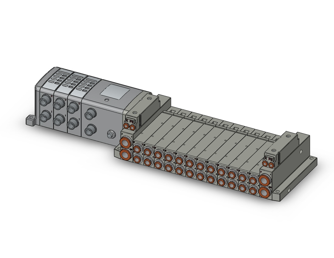 SMC SS5V2-W10S1ZEN32ND-12BR-N7 mfld, ether net si unit, SS5V2 MANIFOLD SV2000