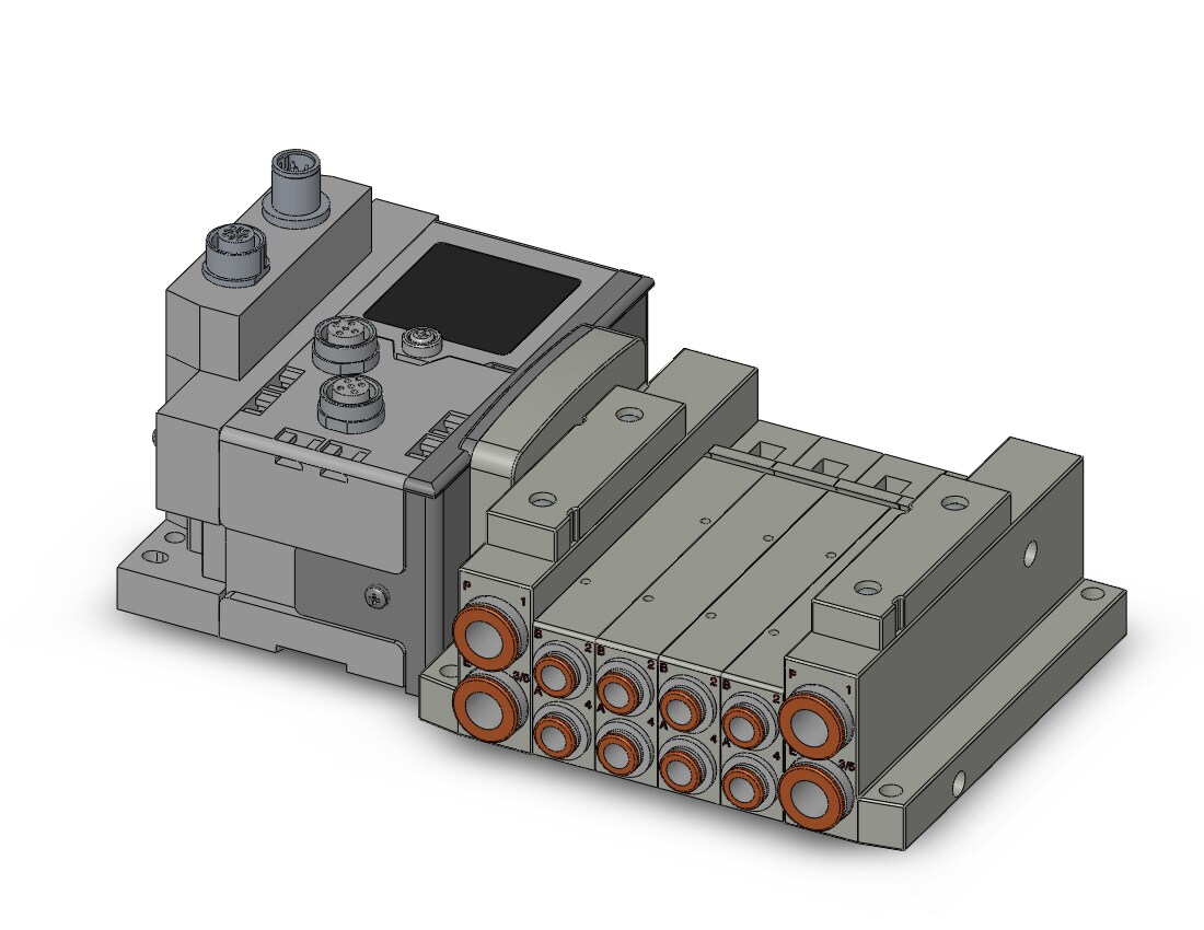 SMC SS5V2-W10S6EA2D-04B-N7 mfld, plug-in, SS5V2 MANIFOLD SV2000