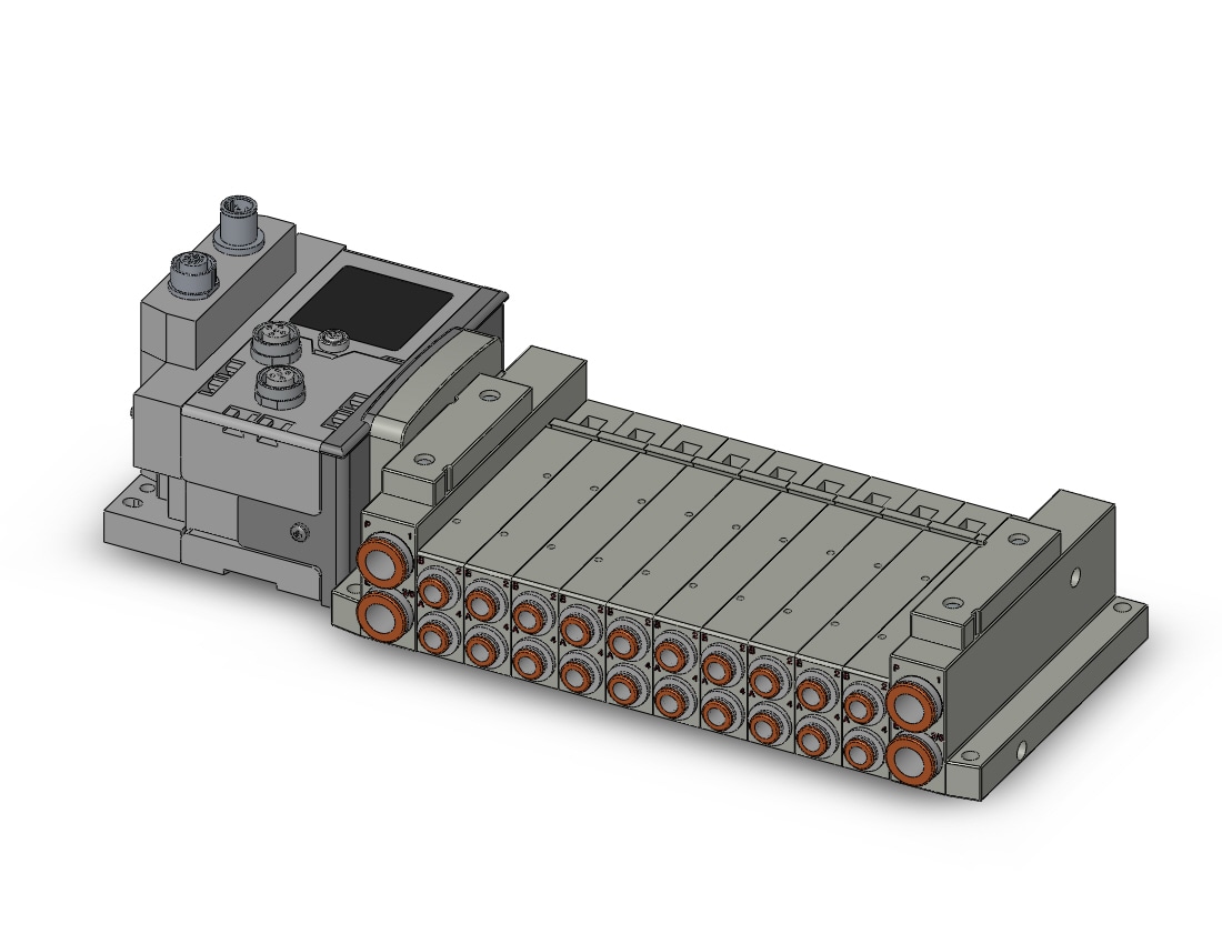 SMC SS5V2-W10S6EA2D-10B-C6 mfld, plug-in, SS5V2 MANIFOLD SV2000