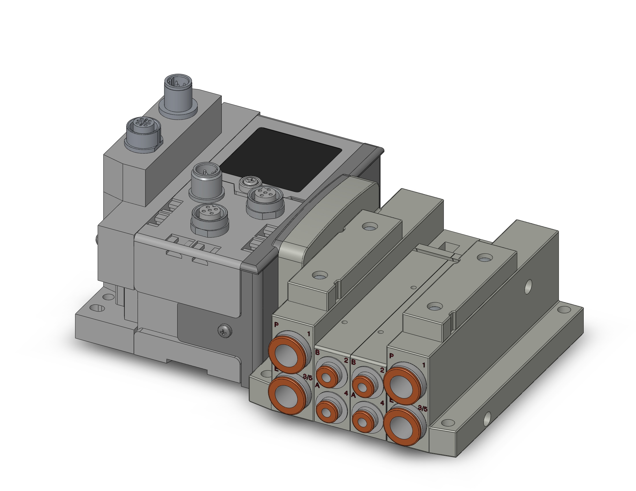 SMC SS5V2-W10S6F2ND-02B-C4 mfld, plug-in, SS5V2 MANIFOLD SV2000