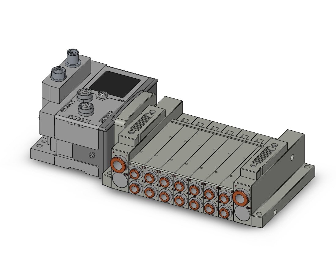 SMC SS5V2-W10S6ZE2ND-07BS-N7 mfld, plug-in, SS5V2 MANIFOLD SV2000