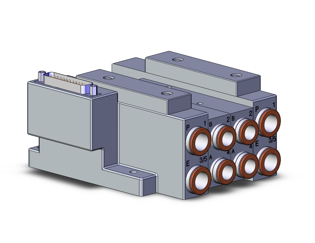 SMC SS5V3-10FD1-02B-C10 mfld, plug-in, d-sub connector, SS5V3 MANIFOLD SV3000