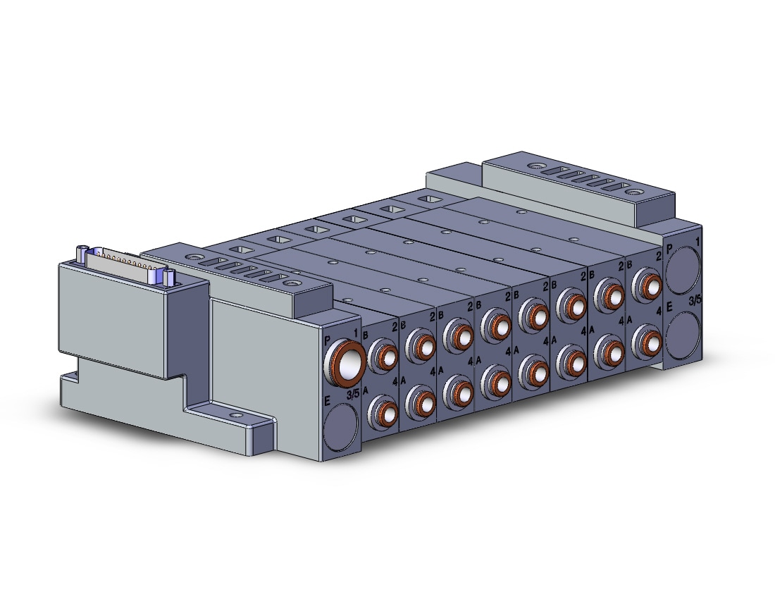 SMC SS5V3-10FD1-08DS-C6 mfld, plug-in, d-sub connector, SS5V3 MANIFOLD SV3000