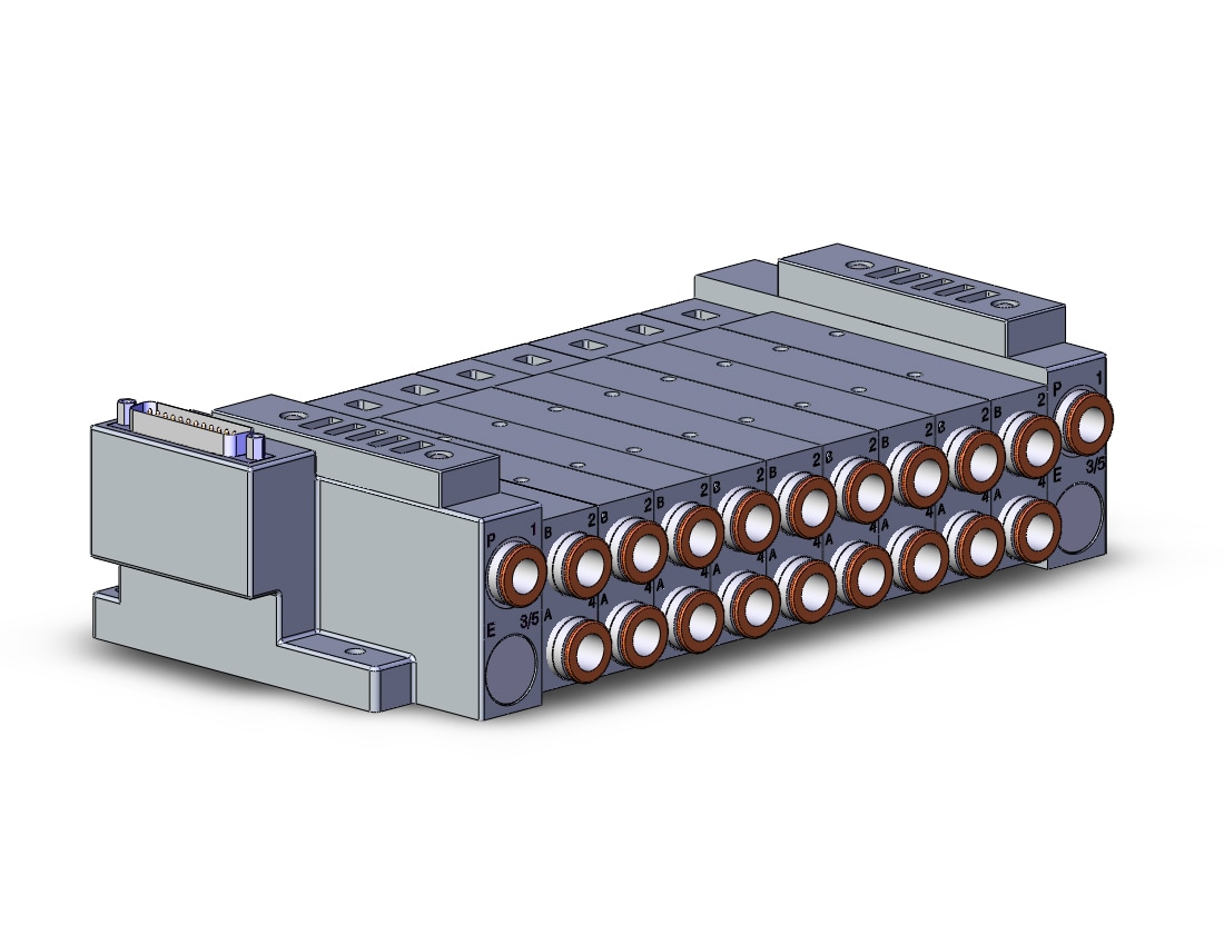 SMC SS5V3-10FD1-09BS-N11 mfld, plug-in, d-sub connector, SS5V3 MANIFOLD SV3000