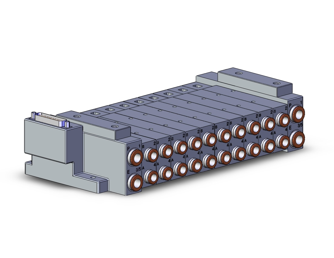 SMC SS5V3-10FD1-10B-N9 mfld, plug-in, d-sub connector, SS5V3 MANIFOLD SV3000