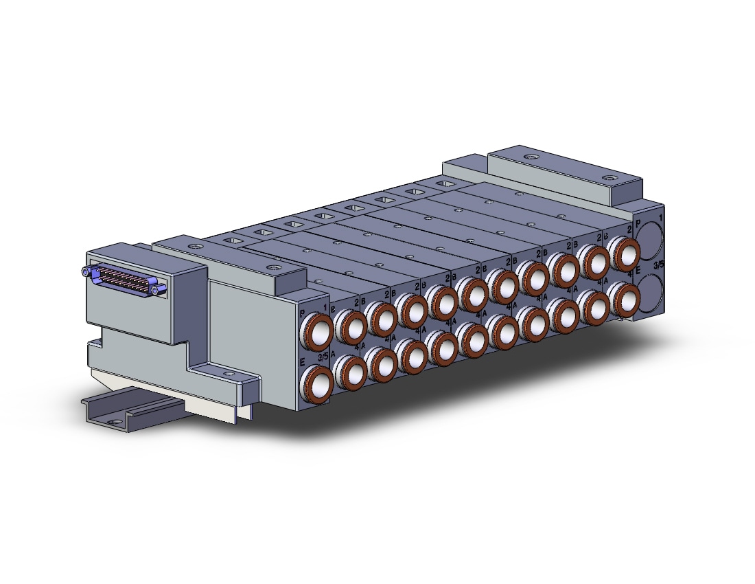 SMC SS5V3-10FD2-10D-C10-D ss5v1 built in fitting (>1/4), SS5V3 MANIFOLD SV3000