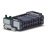 SMC SS5V3-10PGD1-08US-N7-D0 mfld, plug-in, flat cable conn, SS5V3 MANIFOLD SV3000