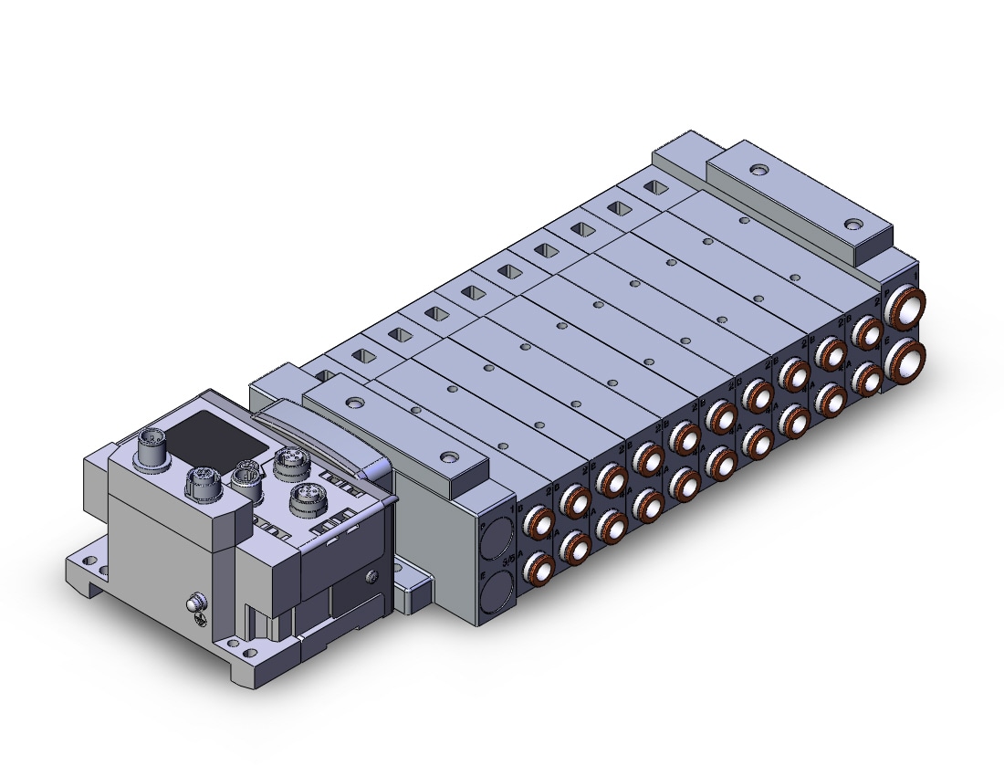 SMC SS5V3-10S6Q2D-10U-N7 mfld, plug-in, SS5V3 MANIFOLD SV3000