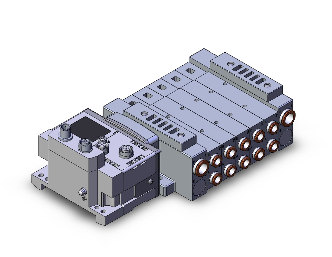 SMC SS5V3-10S6ZE2D-05BS-C10 mfld, plug-in, SS5V3 MANIFOLD SV3000