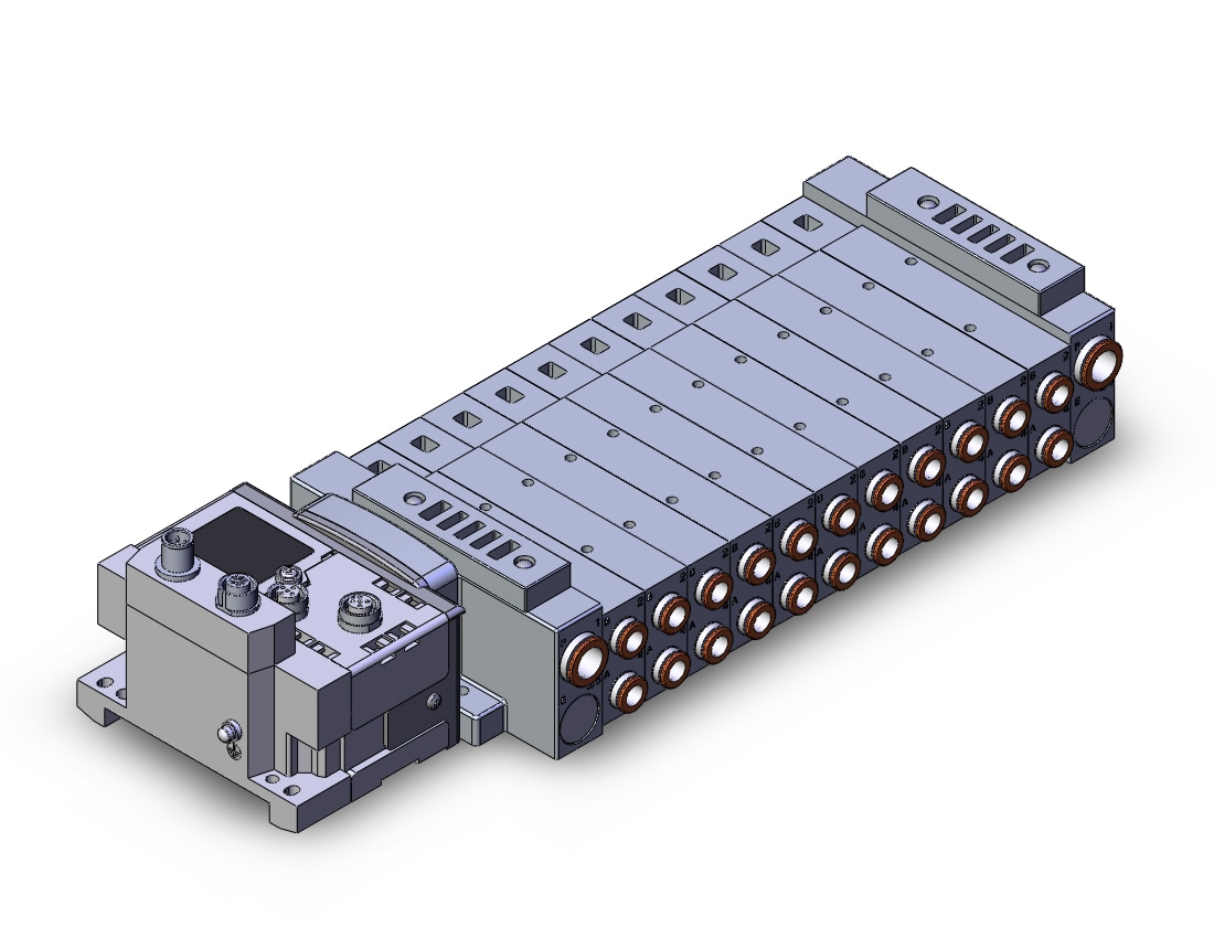 SMC SS5V3-10S6ZE2D-11BS-C6 mfld, plug-in, SS5V3 MANIFOLD SV3000