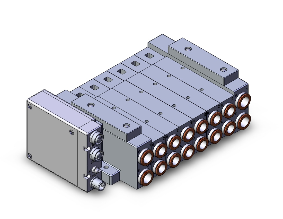 SMC SS5V3-W10S1DAND-06B-C10 mfld, plug-in, SS5V3 MANIFOLD SV3000