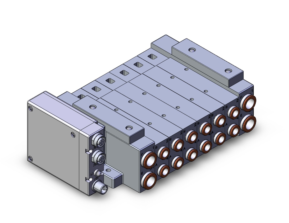 SMC SS5V3-W10S1DAND-06B-C8 mfld, plug-in, SS5V3 MANIFOLD SV3000